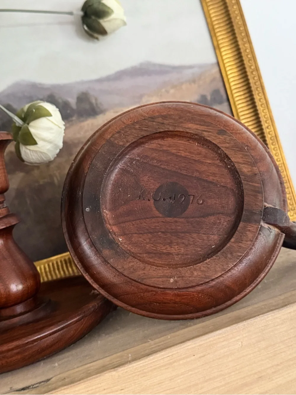 Wooden Candle Holders - Brown Home Accent